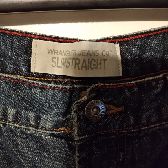 Wrangler Slim Straight Jeans Sz 36/30 - Picture 5 of 10